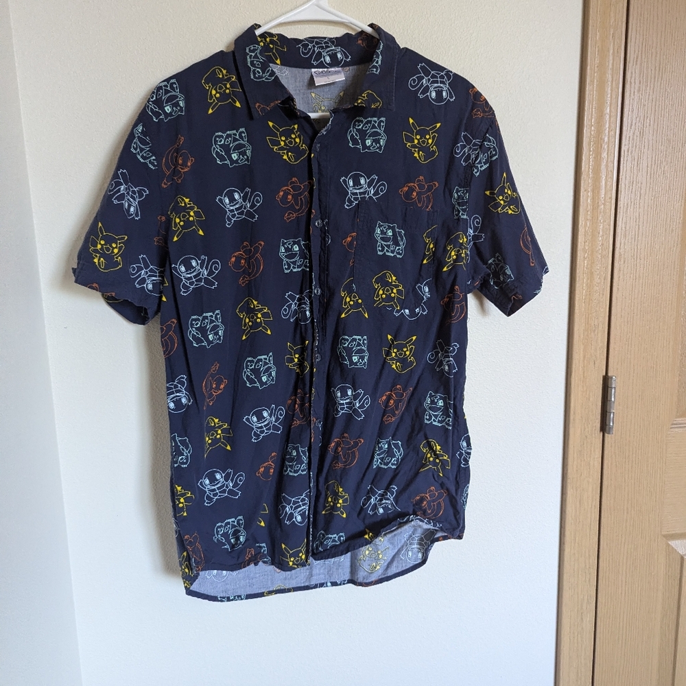 Pokemon Pattern Button Up - Picture 2 of 4